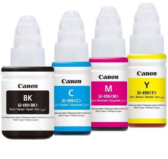 Canon 490 black,cyan,magenta & yellow refill Ink