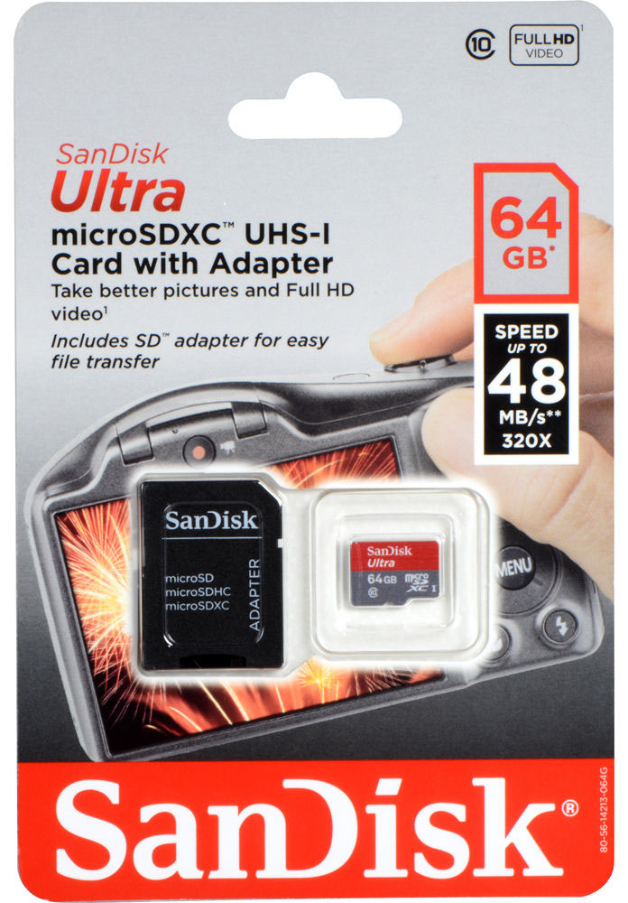 Sandisk Micro SD Card 64Gb