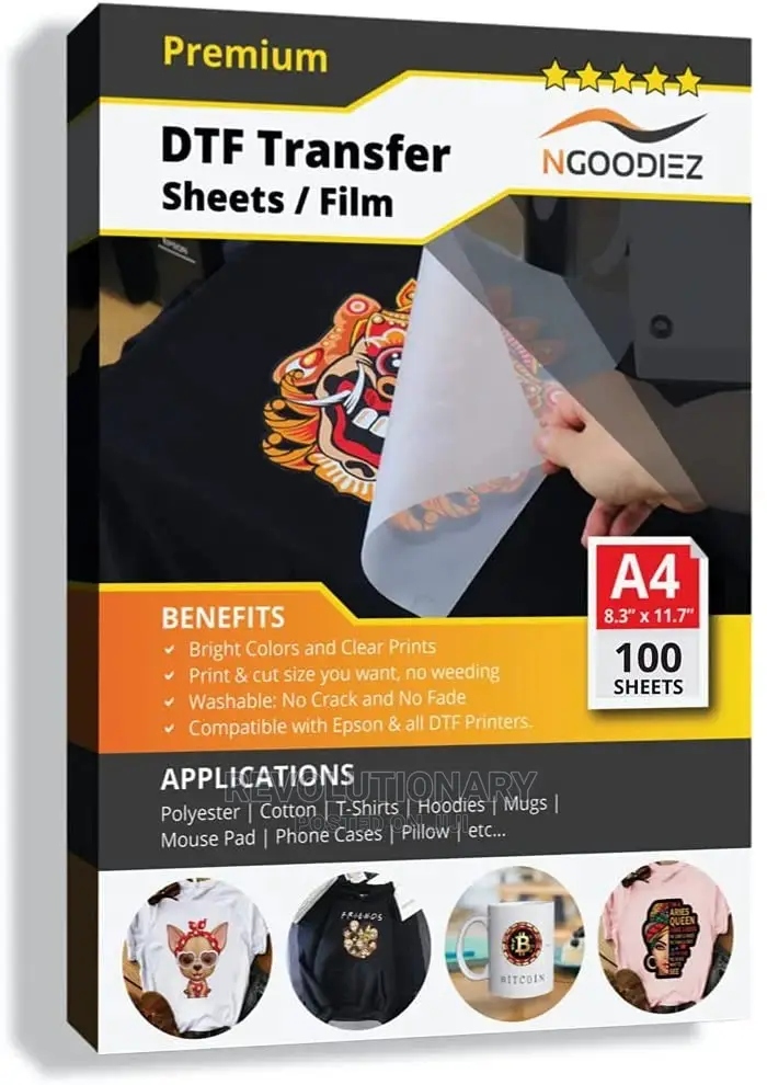 DTF Film A4, 100 Sheets